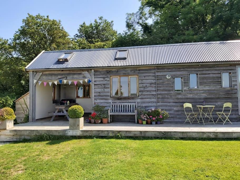 Log Cabin At The Old Summer Dairy Glastonbury Somerton  Exteriör bild