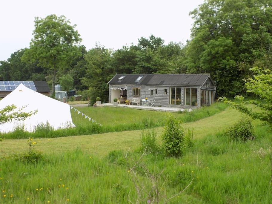 Log Cabin At The Old Summer Dairy Glastonbury Somerton  Exteriör bild